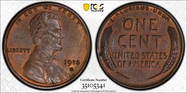 1913-S 1C MS64BN
