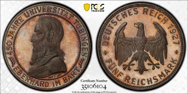 1927-F 5 Mk Tubingen J-329 PR64CAM