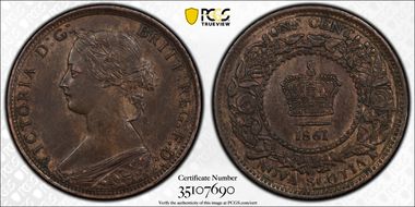 1861 1C Large Bud AU58BN