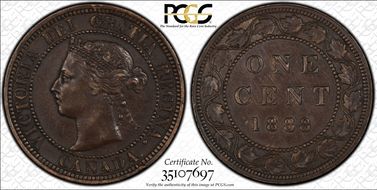 1888 1C Middle 8 Repunched w/ Bead Punch AU53BN