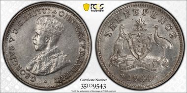 1934/3(m) 3D KM-24  Ag AU58