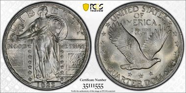 1923 25C MS67FH