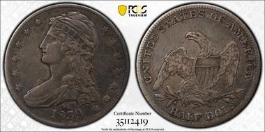 1839-O 50C VF35