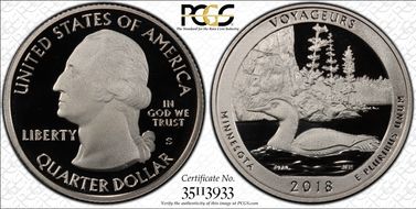 2018-S 25C Voyageurs NP PR70DCAM