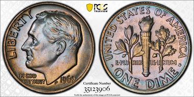 1969 10C MS66