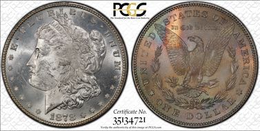 1878 7/8TF $1 Strong MS63