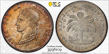 1854/3-PAZ F 4 Sol AU55