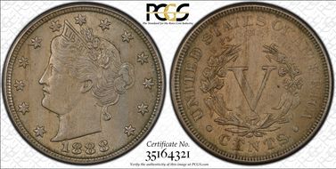 1888 5C AU58