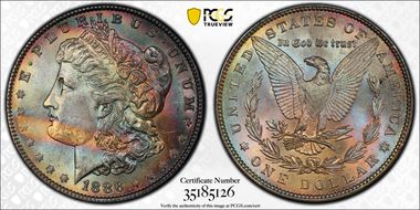 1886 $1 MS64