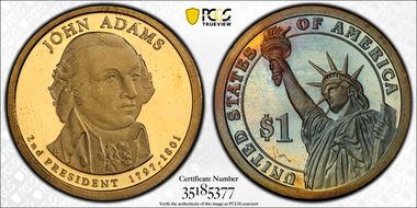 2007-S $1 John Adams PR67DCAM