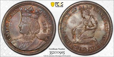 1893 25C Isabella MS66