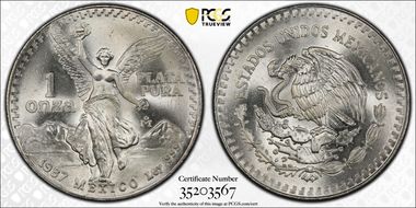 1987-Mo Onza Libertad Ag - DDO MS67