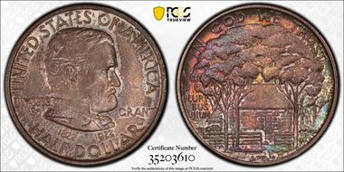 1922 50C Grant MS66