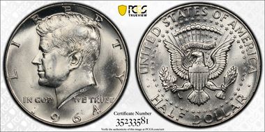 1964-D 50C DDO, FS-101 MS64