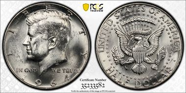 1964-D 50C DDO, FS-101 MS64