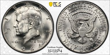 1964-D 50C DDO, FS-101 MS64