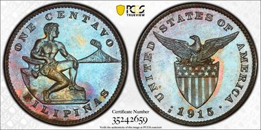 1915-S/S 1C Allen-2.13a Horned S MS66BN