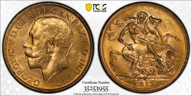 1917-P Sov S-4001 MS63