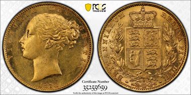 1878-S Sov S-3855 Shield MS61