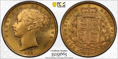 1881-S Sov S-3855B Shield MS63