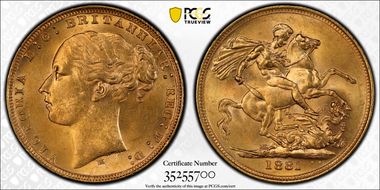 1881-M Sov St. George S-3857 MS62