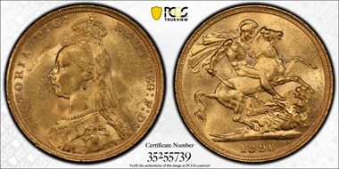 1890-S Sov S-3868B DISH S14 2nd Obverse MS62