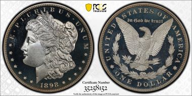 1898 $1 PR67+ DCAM
