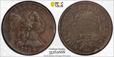 1794 1C Head of 1794 AU53BN