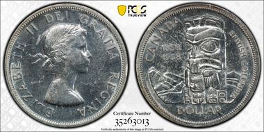 1958 S$1 British Columbia N1