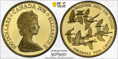 1978 $100 Unification PR66DCAM