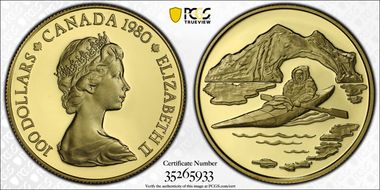 1980 $100 Arctic Territories PR68DCAM