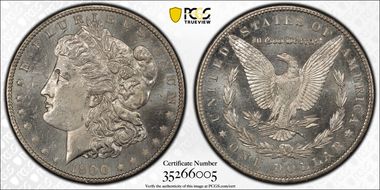 1900-O $1 VAM 15 Doubled Stars MS63PL