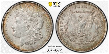 1921 $1 Morgan AU55