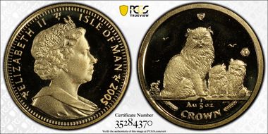 2005 1/5 Cr Himalayan and 2 Kittens KM-1271 MS68