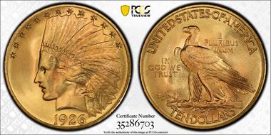 1926 $10 MS66+