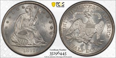 1877-S 50C MS62