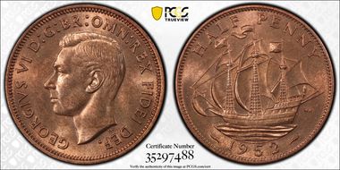 1952 1/2D S-4118 MS65RD