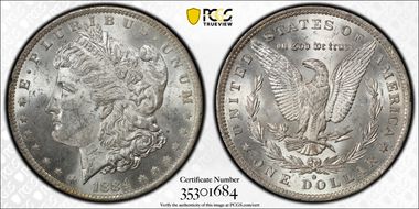 1884-O $1 MS62