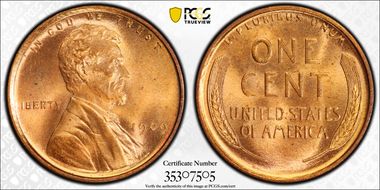 1909 1C Lincoln MS65RD