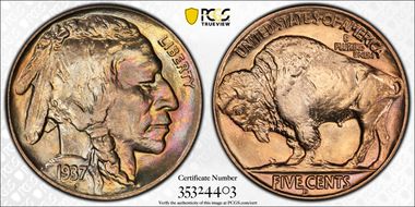 1937-D 5C MS67