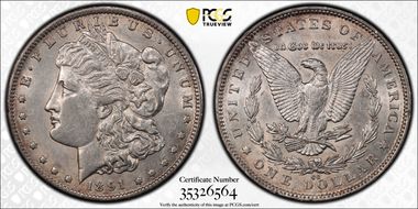 1891-CC $1 AU53