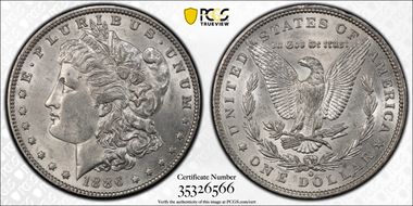 1886-O $1 AU58