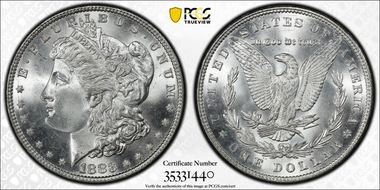 1883 $1 MS66