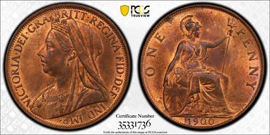 1900 1D S-3961 MS64RB