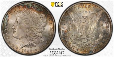 1890-S $1 MS65
