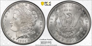 1884-CC $1 MS66