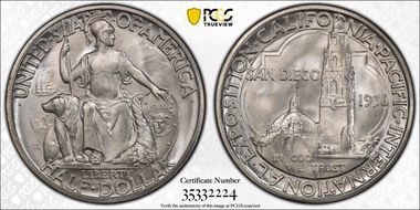 1936-D 50C San Diego MS66