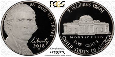 2018-S 5C   PR70DCAM