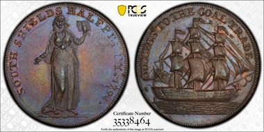 1794 Tk 1/2D DH-4 Durham South Shields MS63BN