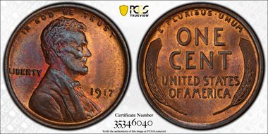 1917 1C MS65RB